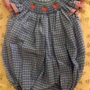 Smocked Strawberry Bubble